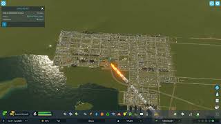 Cities Skylines 2  Space Rocket view of my city [upl. by Ansaev]