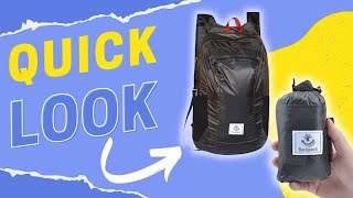 Quick Review  4Monster Packable Hiking Backpack [upl. by Illib]