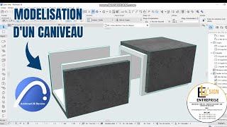 MODELISATION DUN CANIVEAU AVEC ARCHICAD [upl. by Mario107]