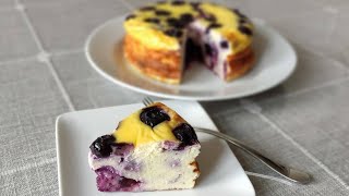 Easiest Blueberry Yogurt Cake  No Added Sugar No Oil No Flour  Gluten Free Recipe [upl. by Wendelin]