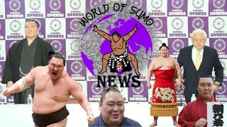 SUMO NEWS 1 Hakuho retires amp takes elder name with conditions Juryo promotions Ichinojo a citizen [upl. by Laerol]