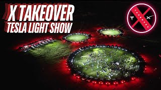 FIRST EVER Tesla Light Show with Live Performance at the X Takeover [upl. by Horton291]