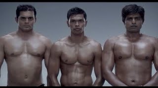 Three Muscular Hot Shirtless Indian Men Pec Bounce  MTV India Stay Raw 2011 [upl. by Odama]