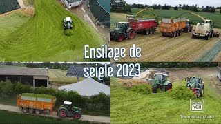 ENSILAGE XXL DE SEIGLE 2023 en Bretagne🇲🇫 [upl. by Nyledaj]