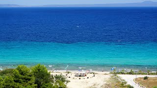 Afitos Beach Seen From Above  Afitos  Kassandra Halkidiki Greece [upl. by Delgado]