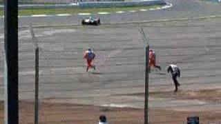 GP2 First Corner Crash  Silverstone [upl. by Egoreg]