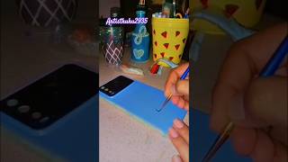 Phone cover painting ideas 💡😉 cover painting shorts artistkuku2935 youtube [upl. by Denny]