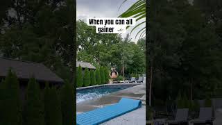 Best flip🏊🔥🔥 flip backflip gainer pool crazy viral share [upl. by Ahsiemat487]