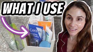 Vlog WHATS IN MY BATHROOM Skin care products I am using  Dr Dray [upl. by Odnala]