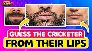 Guess the Indian cricketers from their lips quiz  Cricket quiz  puzzlescapes [upl. by Ythomit]