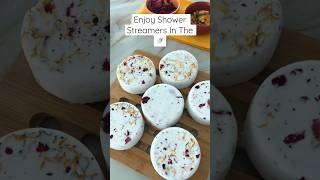 How To Shower Steamers DIY showerbombs diyskincare shorts [upl. by Naerb]