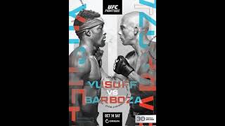 UFC Fighnight Barboza vs Yussuf predictions [upl. by Sutit]