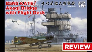 Nakajima B5N2 KateAkagi Bridge with Flight Deck Border Models 135 [upl. by Aipmylo]