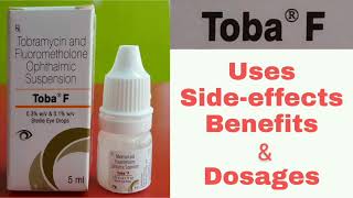 Toba F eye drops use in Hindi  Tobramycin fluorometholone ophthalmic suspension [upl. by Saphra]