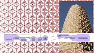 AL Bahr Towers Folding Responsive Skin with Attractor  Grasshopper [upl. by Gracie977]