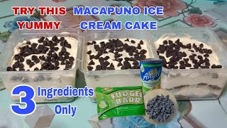 FUDGEE BARR MACAPUNO ICECREAM CAKE homemade icecreamcake icecream satisfying recipe trending [upl. by Umont]