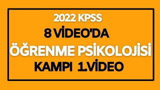 Öğrenme Psikolojisi Genel Tekrar Kampı🚀1 VİDEO  KPSS2022 [upl. by Dimitry]