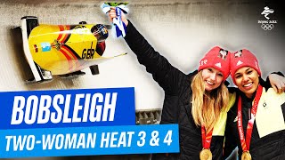 Bobsleigh  TwoWoman Heat 3 amp 4  Full Replay  Beijing2022 [upl. by Klina484]