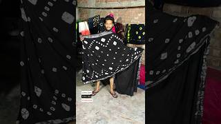 Black linen tie dye saree sareelove blacksaree k [upl. by Ande]