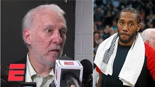 Gregg Popovich felt badly about Kawhi Leonard getting booed by Spurs fans  NBA Sound [upl. by Elyad]