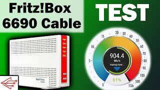 FritzBox 6690 Cable Test WLAN AX mit starker Sendeleistung und USB 30 [upl. by Ayerhs]