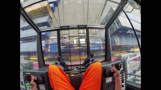 First person perspective on RHM Rail Mounted Gantry Crane [upl. by Scholem]