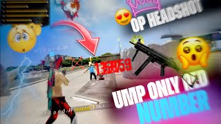 FreeFire Next Level UMP OP Headshot 1 vs 2 Custom Room Challenge Video [upl. by Akirdnahs459]