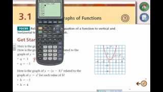 Transformations Lesson 3 1 Translating Graphs of Functions [upl. by Teteak149]