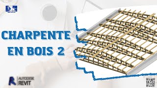 TUTO REVIT STRUCTURECHARPENTES EN BOIS DIFFÉRENTES FORMES AUTODESK CHARPENTEBOIS TOITUREBOIS [upl. by Aylat]