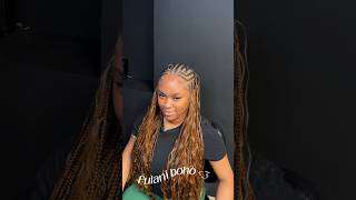 So bombb😍braidershairstylesknotlessbraidsbraidsexplorehairvideoreels reelsinstagramfulani [upl. by Ybor294]