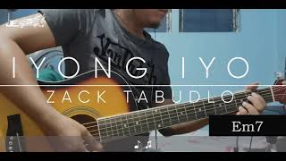 Zack Tabudlo  Iyong Iyo Guitar Chords [upl. by Hctim]