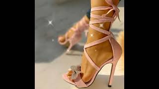 Sexy prom Stiletto Heels tutorial 👠 highheels fashionaccessory fashion sandals womensshoes [upl. by Raynata]