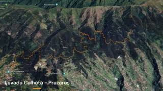 Levada Calheta  Prazeres Trail Map Walking in Madeira [upl. by Ecerahs]