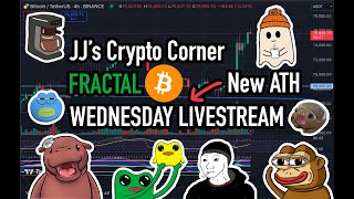 JJs Crypto Corner  Wednesday Livestream  Election Results are in and our bags are pumped [upl. by Hcurab739]