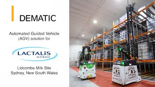 Lactalis Australia Boosts Productivity with 247 Automated Guided Vehicle AGV Operations [upl. by Adnaw323]