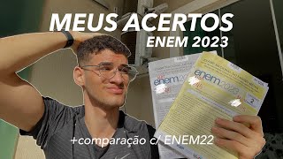 meus acertos no ENEM 2023  evolução de acertos [upl. by Esilrahc]