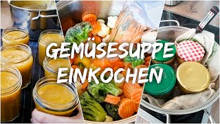 EASY Meal Prep  Schnelle Gemüsesuppe zubereiten amp haltbar machen MICEKÖRNCHEN [upl. by Asseral]