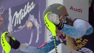 Resi Stiegler  Slalom 2  Run 1  2015 Nature Valley Aspen Winternational [upl. by Cupo945]