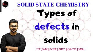 SOLID STATES  TYPES OF DEFECTS IN CRYSTALS [upl. by Elysha506]