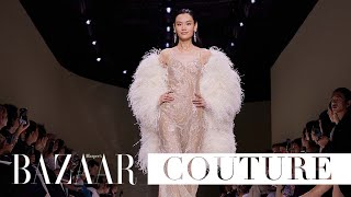 Best of the haute couture fashion shows autumnwinter 2024  Bazaar UK [upl. by Atiloj]