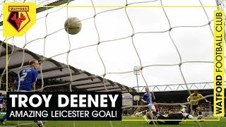 TROY DEENEY  AMAZING LASTMINUTE GOAL V LEICESTER SENDS WATFORD TO WEMBLEY [upl. by Nahtnoj]