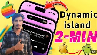 Dynamic island On Android  iPhone 14 ProMax Dynamic Island Feature Any Android Phone [upl. by Padget128]