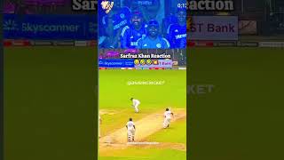 Sarfraz khan Reactionfunnyshortvideo viralvideo cricketindianbatsmansubscribecomedy aqdas 94 [upl. by Haswell]