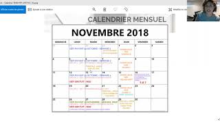 Calendrier mensuel NOVEMBRE 2018  MY LIFESTYLE [upl. by Chem891]