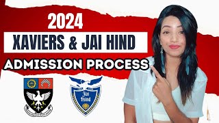 XAVIERS amp JAIHIND COLLEGE ADMISSION PROCESS 2024  HOW amp WHEN TO APPLY  ENTRANCE EXAM DATES [upl. by Victor]