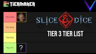 Slice amp Dice Tier 3 Characters Tier List [upl. by Ziana]