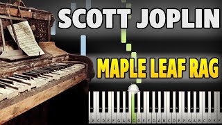 Scott Joplin  Maple Leaf Rag Piano Tutorial Sheet Music  midi [upl. by Euqinmod]