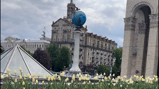 Майдан Хрещатик Прорізна kyiv walking kyivtoday vlog ukraine love [upl. by Llorrad403]