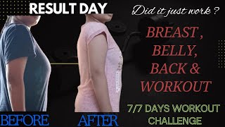 77 Days Workout Challenge ✅ Result DayDid it just work 😯 workout fitness fit [upl. by Koah]