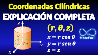 Coordenadas Cilíndricas ¿Qué son EXPLICACIÓN COMPLETA [upl. by Ahseikram]